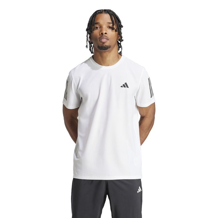 adidas Running T-Shirt Own The Run - White/Reflect Silver - Men's-SoccerKits Hub | Buy Soccer Jerseys Online