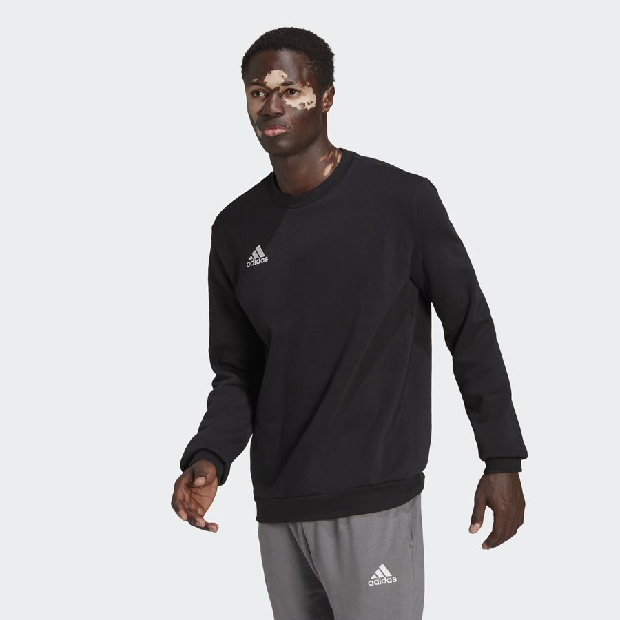adidas Sweatshirt Entrada 22 - Black - Men's-SoccerKits Hub | Buy Soccer Jerseys Online