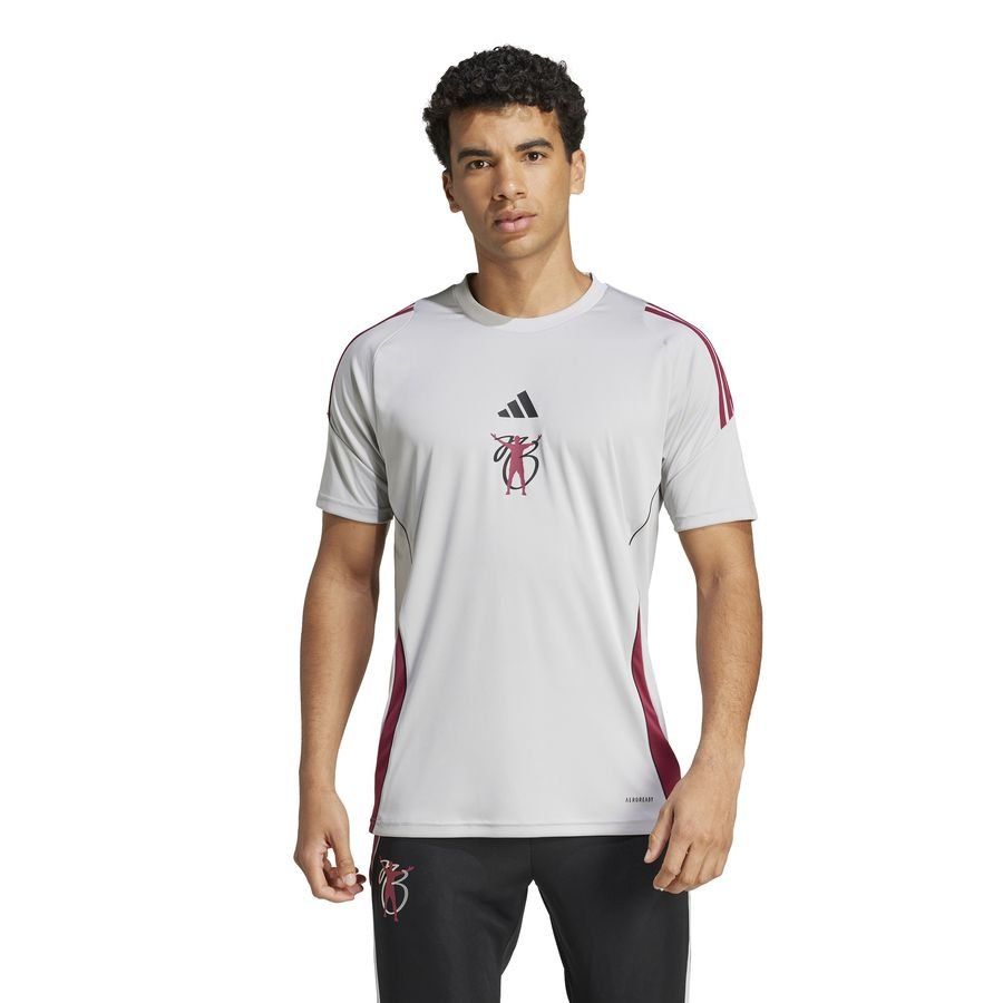 adidas T-Shirt Tiro Jude Bellingham - Grey Two - Men's-SoccerKits Hub | Buy Soccer Jerseys Online