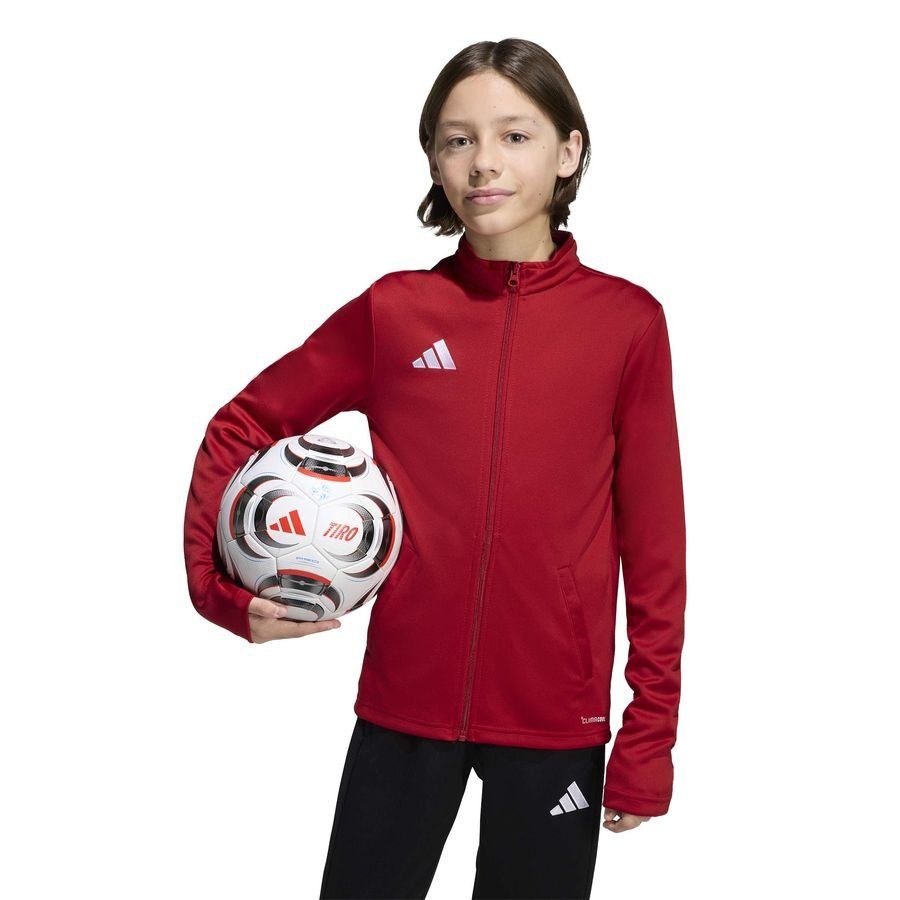 adidas Track Jacket Entrada 26 - Team Power Red/White Kids-SoccerKits Hub | Buy Soccer Jerseys Online