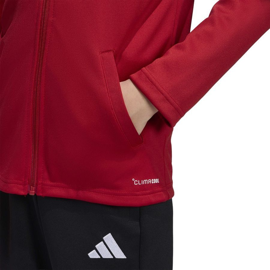 adidas Track Jacket Entrada 26 - Team Power Red/White Kids-SoccerKits Hub | Buy Soccer Jerseys Online