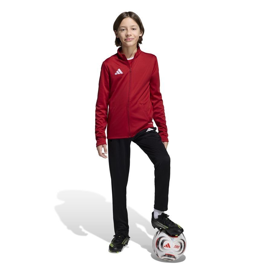 adidas Track Jacket Entrada 26 - Team Power Red/White Kids-SoccerKits Hub | Buy Soccer Jerseys Online
