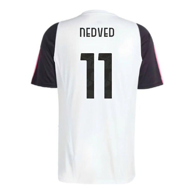 2023-2024 Juventus Training Shirt (White) (NEDVED 11) | Soccer Jersey