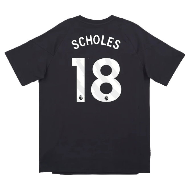 2024-2025 Man Utd EU Training Tee (Carbon) (Scholes 18) | Soccer Jersey