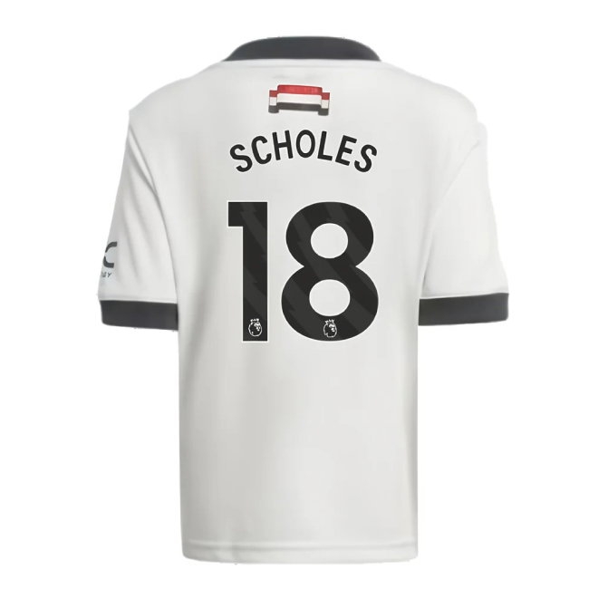 2024-2025 Man Utd Third Mini Kit (Scholes 18) | Soccer Jersey