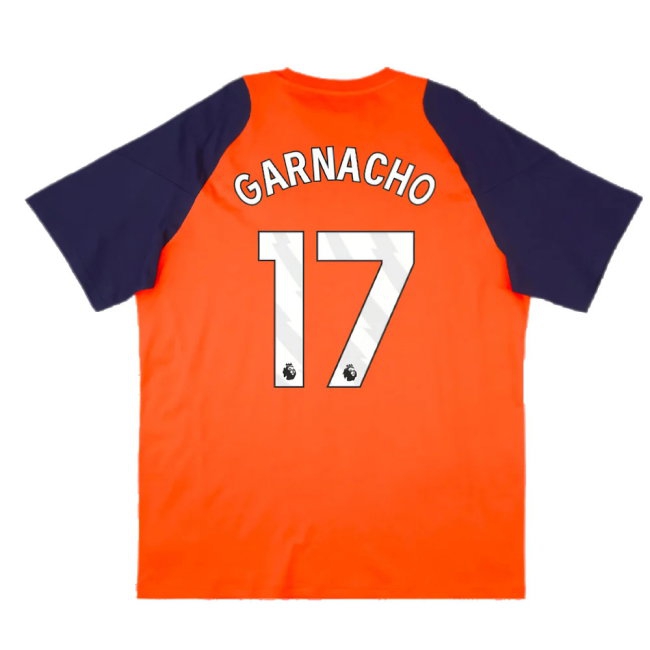 2024-2025 Man Utd Training Tee (Red) (Garnacho 17) | Soccer Jersey