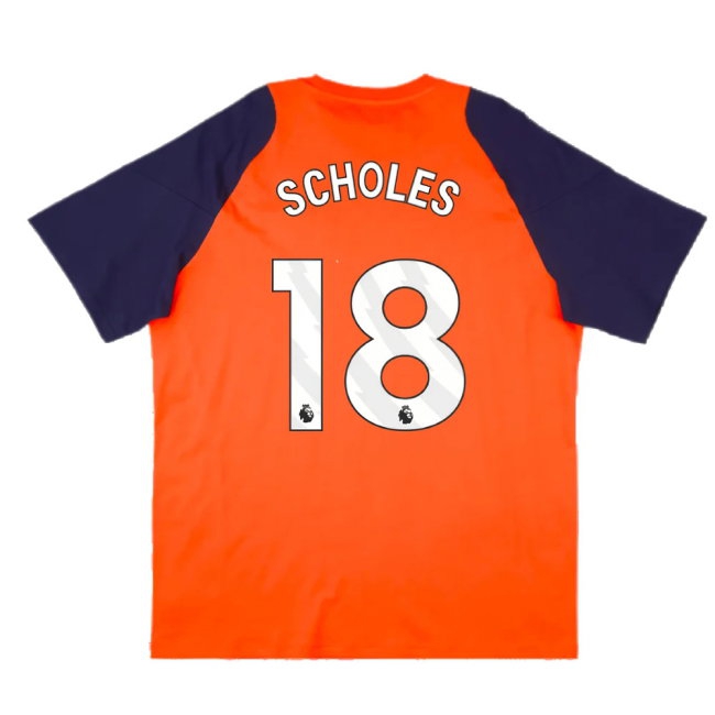 2024-2025 Man Utd Training Tee (Red) (Scholes 18) | Soccer Jersey