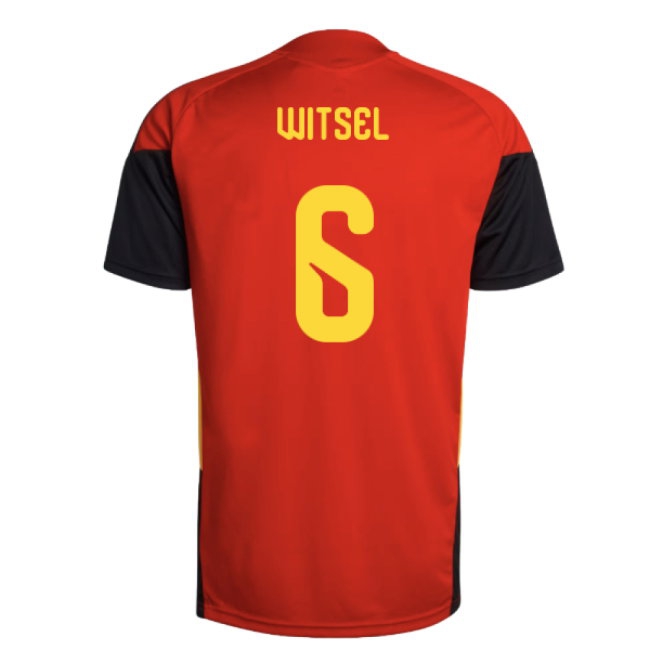 2026-2027 Belgium Training Jersey (Red) (Witsel 6) | Soccer Jersey