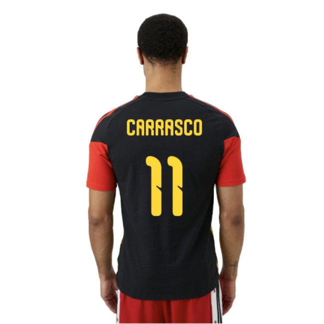 2026-2027 Belgium Training Tee (Black) (Carrasco 11) | Soccer Jersey