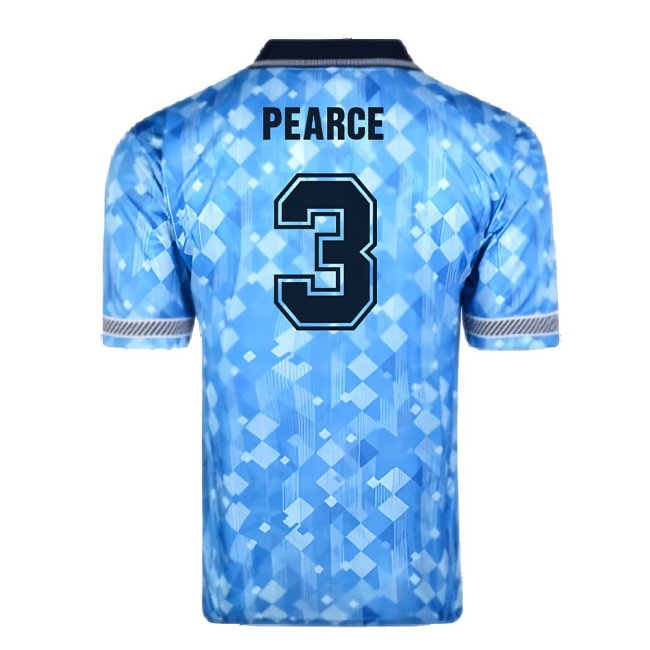 Score Draw England 1990 Third World Cup Finals Retro Football Shirt (Pearce 3) | Soccer Jersey