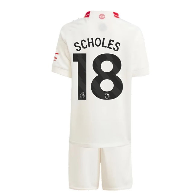 2023-2024 Man Utd Third Mini Kit (Scholes 18) | Soccer Jersey