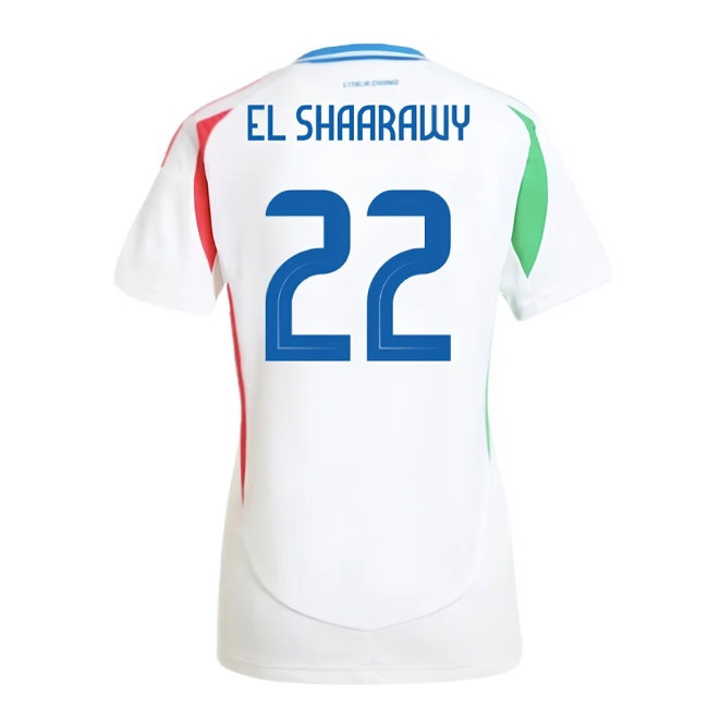 2024-2025 Italy Away Shirt (Ladies) (EL SHAARAWY 22) | Soccer Jersey