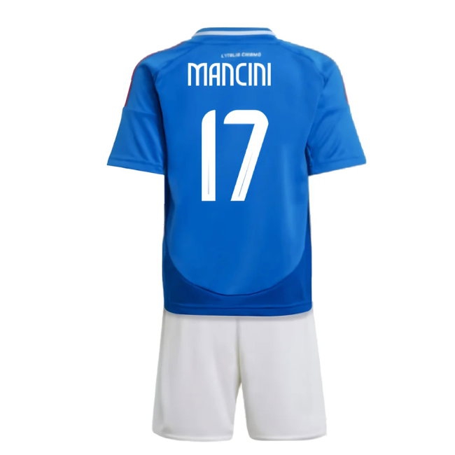 2024-2025 Italy Home Mini Kit (MANCINI 17) | Soccer Jersey