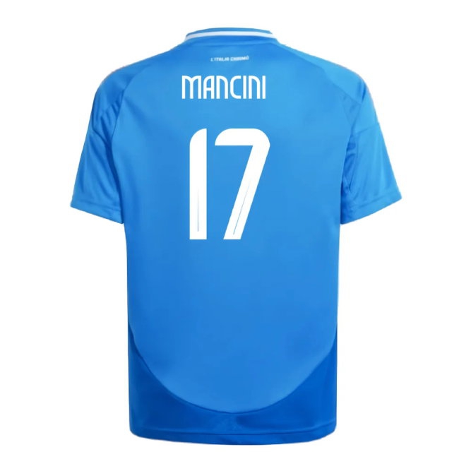 2024-2025 Italy Home Shirt (Kids) (MANCINI 17) | Soccer Jersey