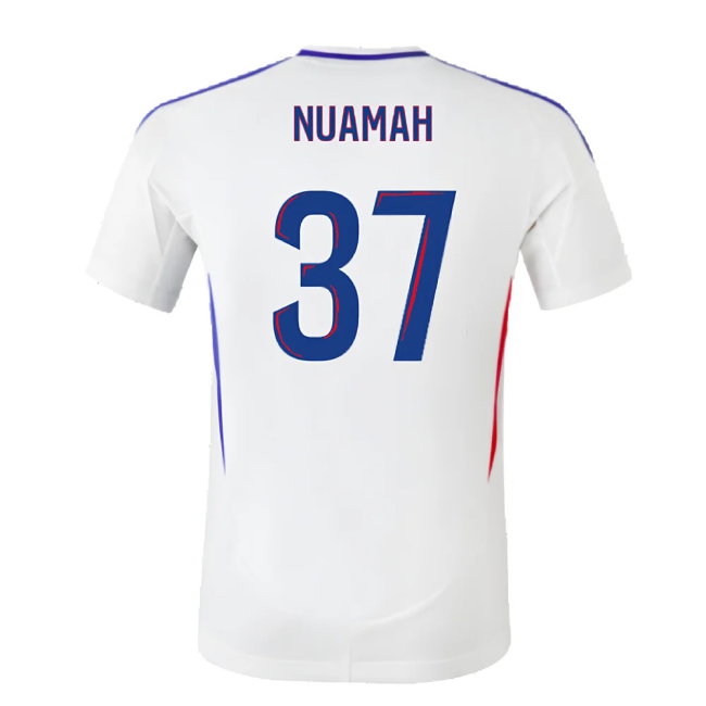 2024-2025 Olympique Lyon Home Shirt (Nuamah 37) | Soccer Jersey