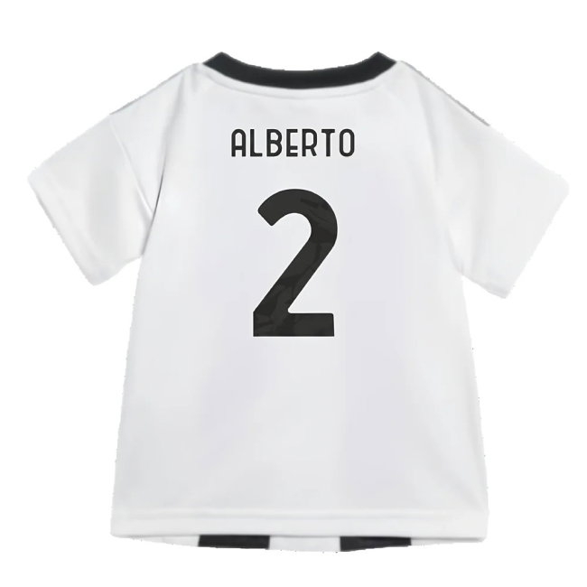 2024-2025 Juventus Home Baby Kit (Alberto 2) | Soccer Jersey