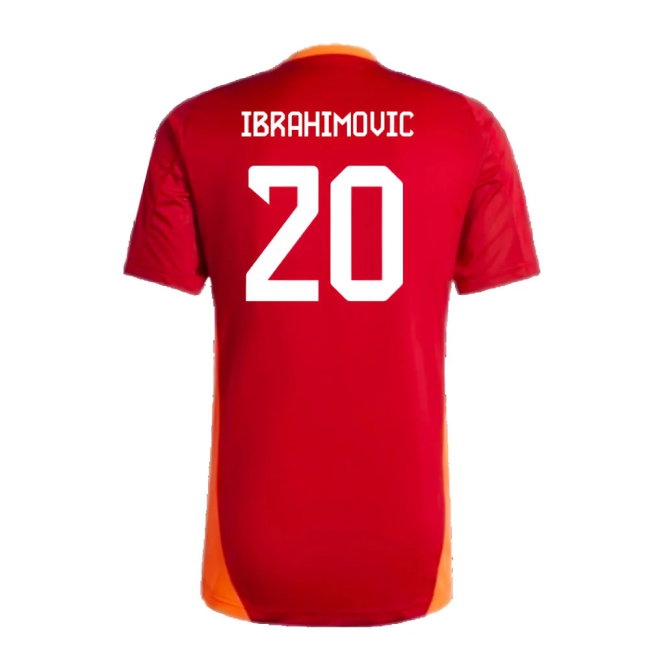 2024-2025 Bayern Munich Training Shirt (Red) (Ibrahimovic 20) | Soccer Jersey
