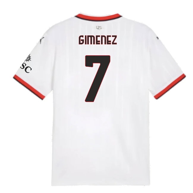 2024-2025 AC Milan Away Shirt (Gimenez 7) | Soccer Jersey