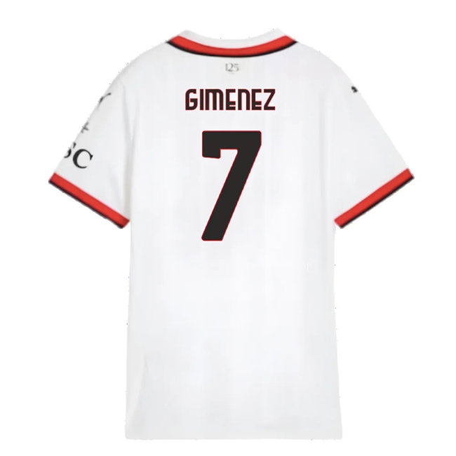 2024-2025 AC Milan Away Shirt (Womens) (Gimenez 7) | Soccer Jersey