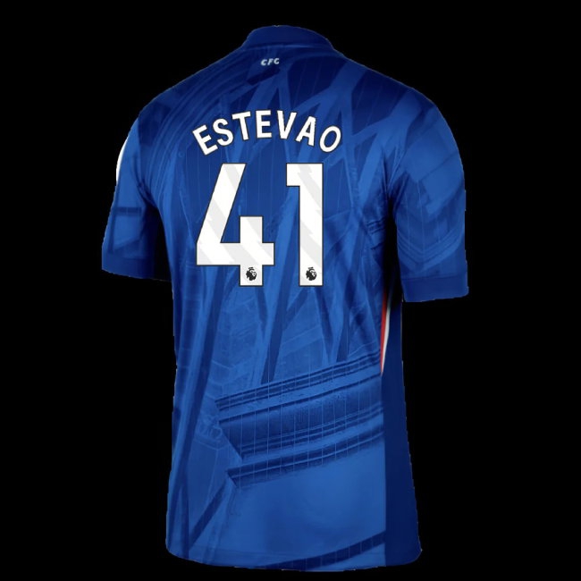 2025-2026 Chelsea Home Shirt (Estevao 41) | Soccer Jersey