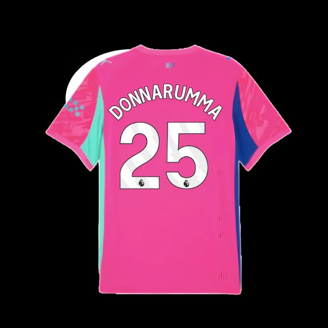 2025-2026 Man City Goalkeeper Home Shirt (Pink) (Donnarumma 25) | Soccer Jersey