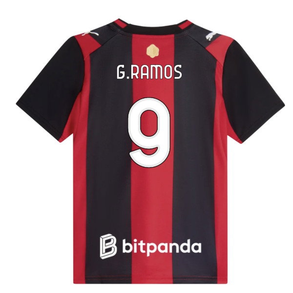2026-2027 AC Milan Home Shirt (Kids) (G.Ramos 9) | Soccer Jersey
