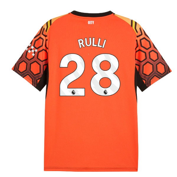 2026-2027 Man City Goalkeeper Shirt (Orange) (Rulli 28) | Soccer Jersey