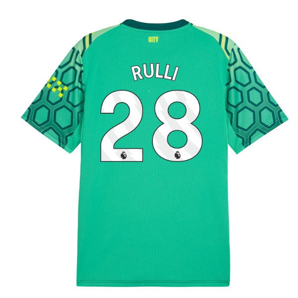 2026-2027 Man City Goalkeeper Shirt (Green) (Rulli 28) | Soccer Jersey