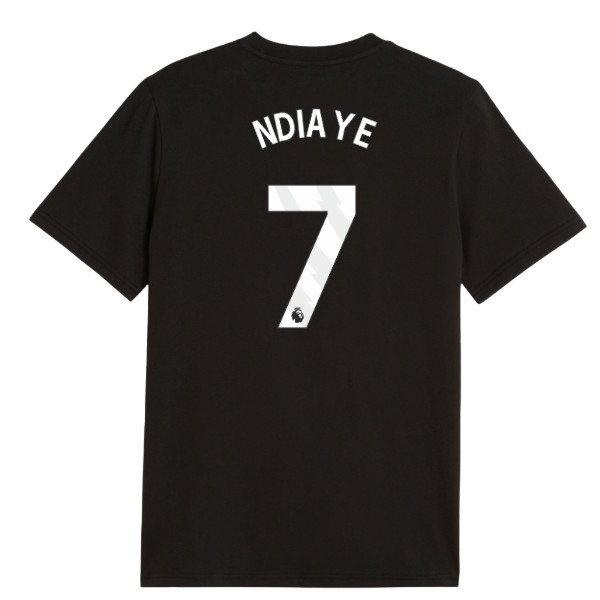2026-2027 Man City FtblCulture Tee (Black) (Ndiaye 7) | Soccer Jersey