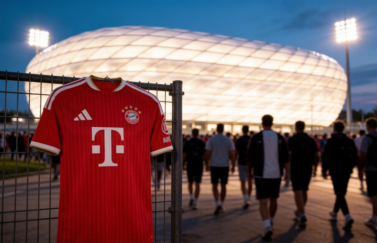 Bundesliga opening matchday atmosphere in a German stadium before Bayern vs Stuttgart