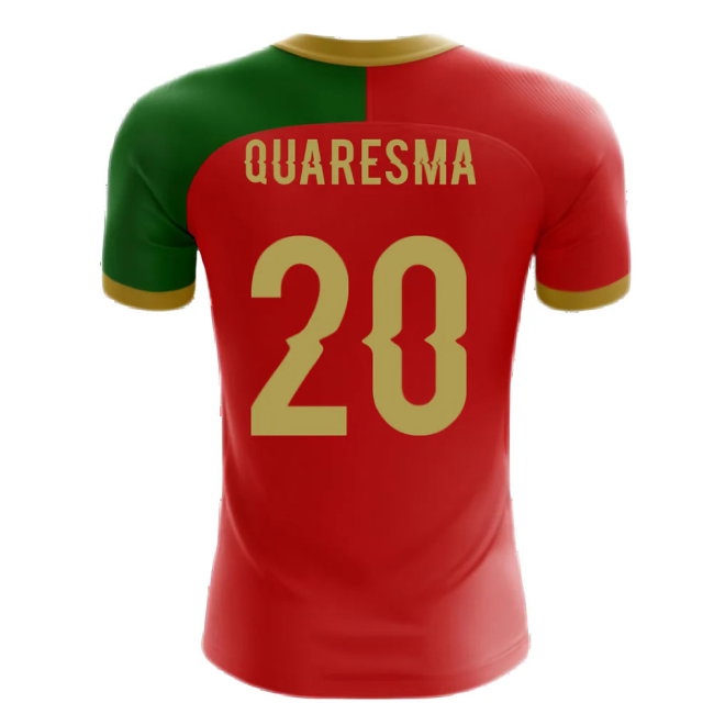 2025-2026 Portugal Flag Home Concept Football Shirt (Quaresma 20) - Kids | Soccer Jersey