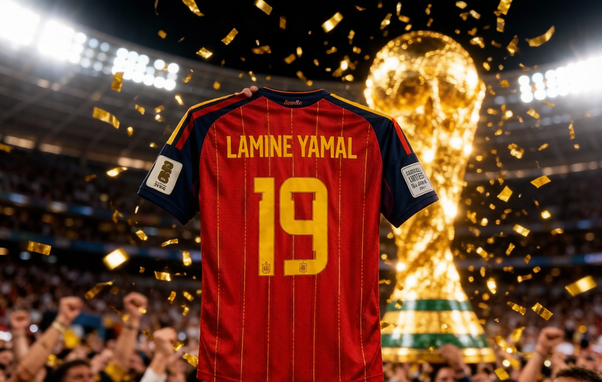 Spain 2026 World Cup Final jersey Lamine Yamal 19