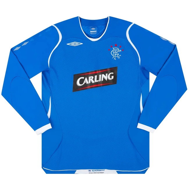 Rangers 2008-09 Home L/S Shirt (M) (Excellent) (GATTUSO 18) | Soccer Jersey