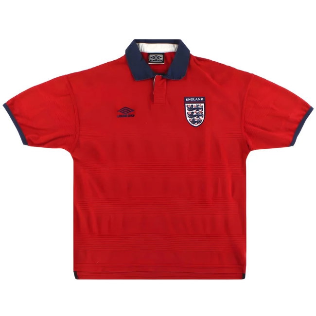 England 1999-01 Away Shirt (Excellent) (Beckham 7) | Soccer Jersey