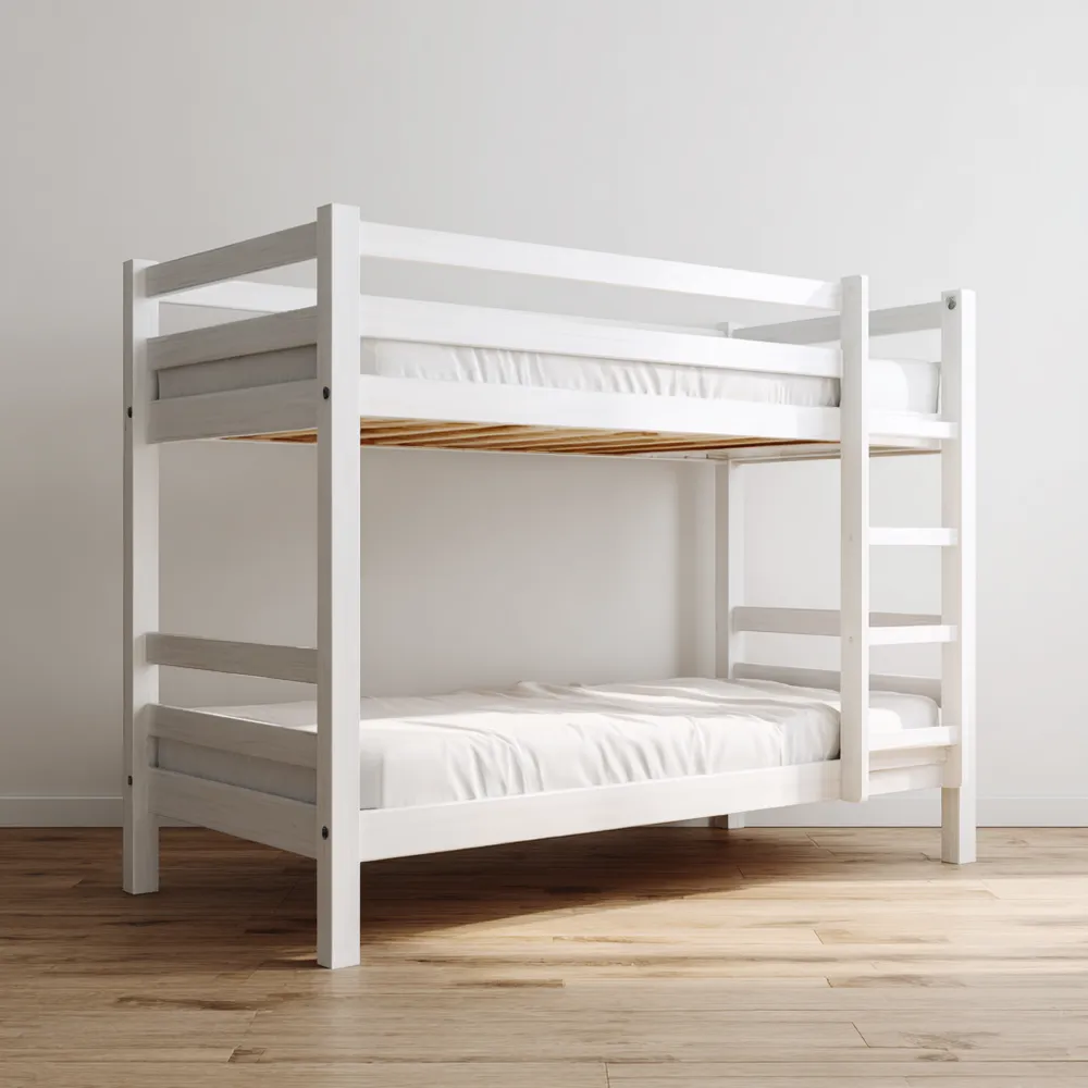 Litera de Madera 90x190x160 cm - Blanco