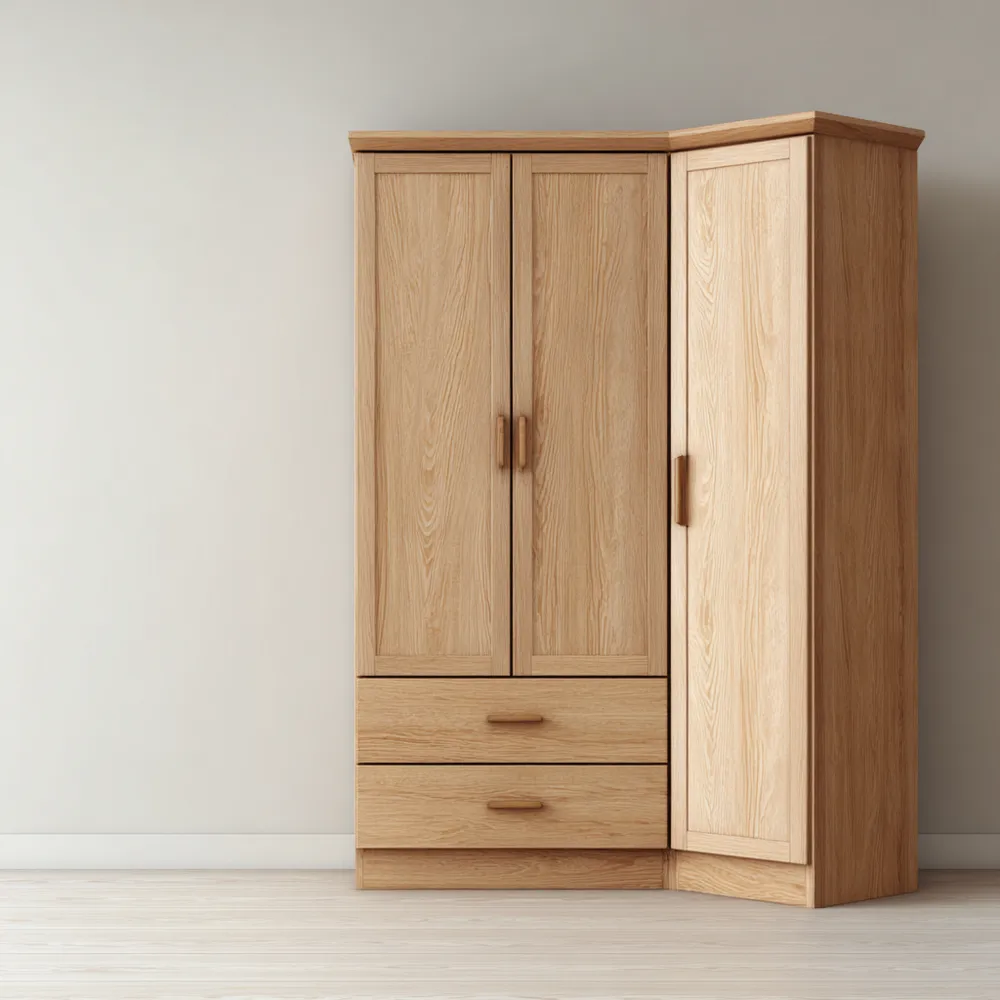 Armario de esquina Madera Roble 150x60x200 cm