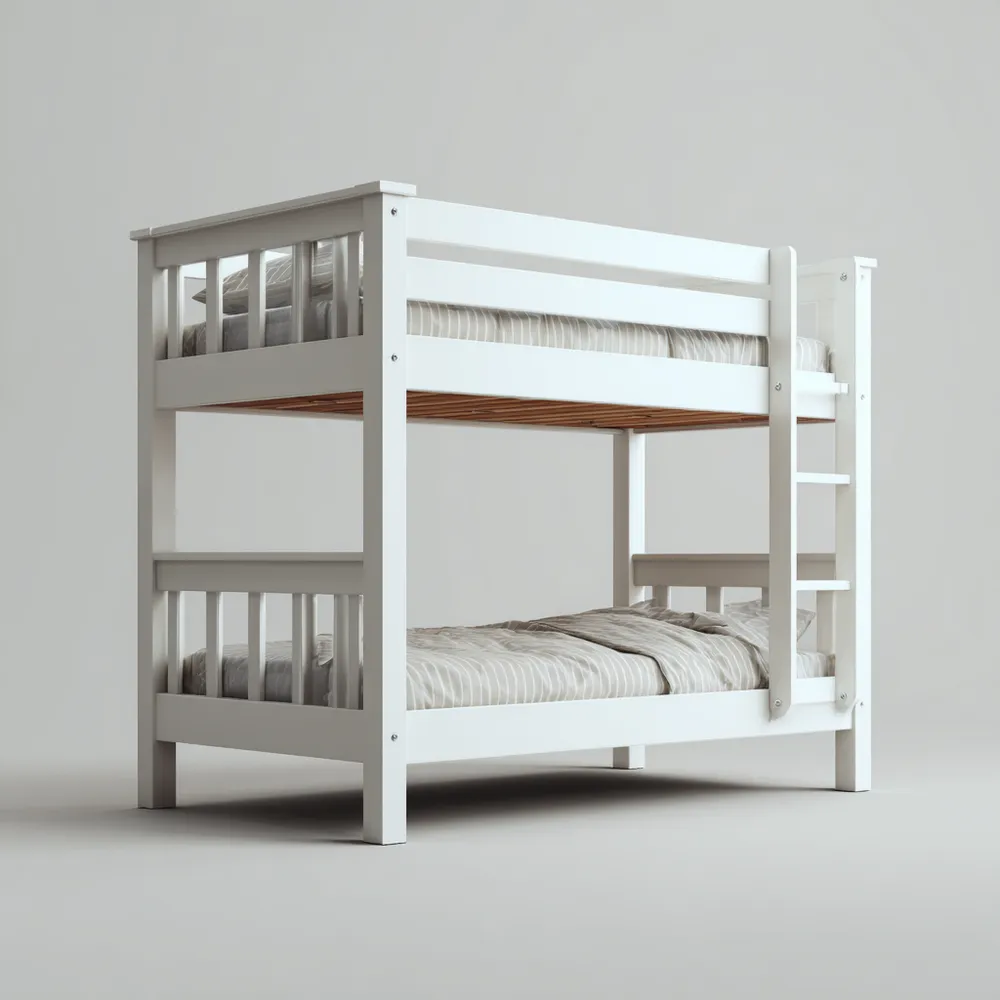 Litera de madera 200x100x150 cm - Blanco