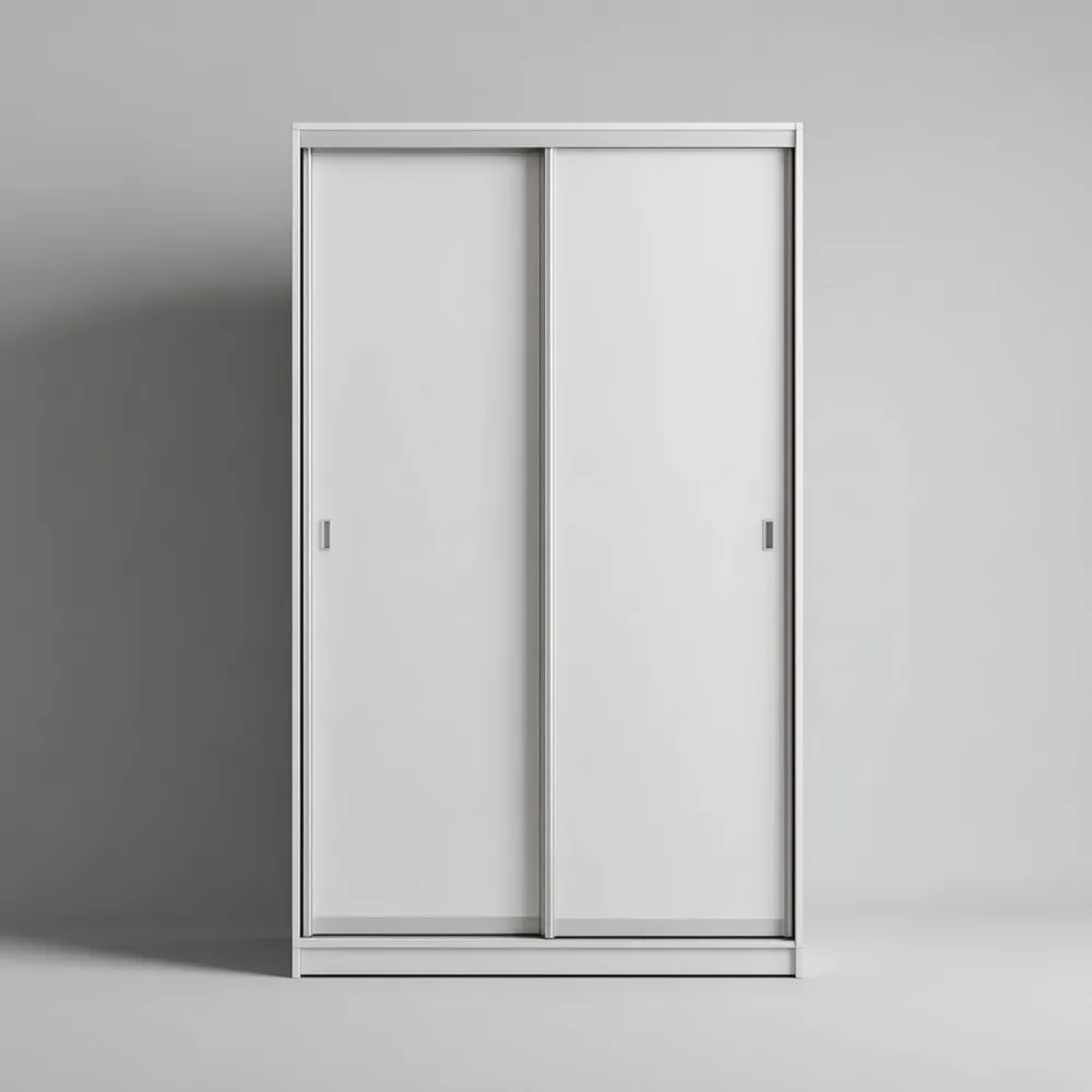 Armario de Puertas Correderas 200x220x60 cm - Blanco - Diseño Moderno