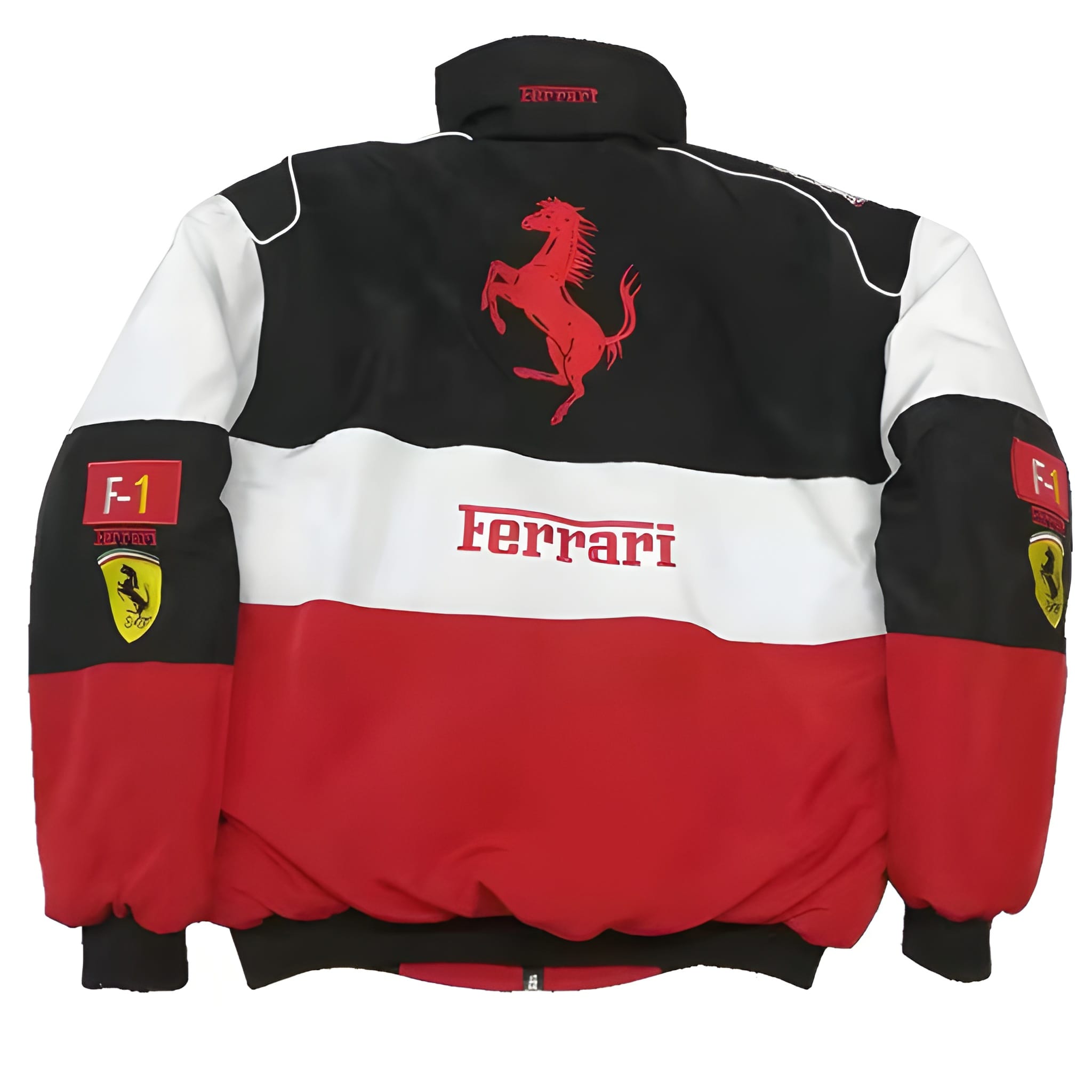 Ferrari F1 Racing Jacket – Vintage Motorsport Style (Red/Black)