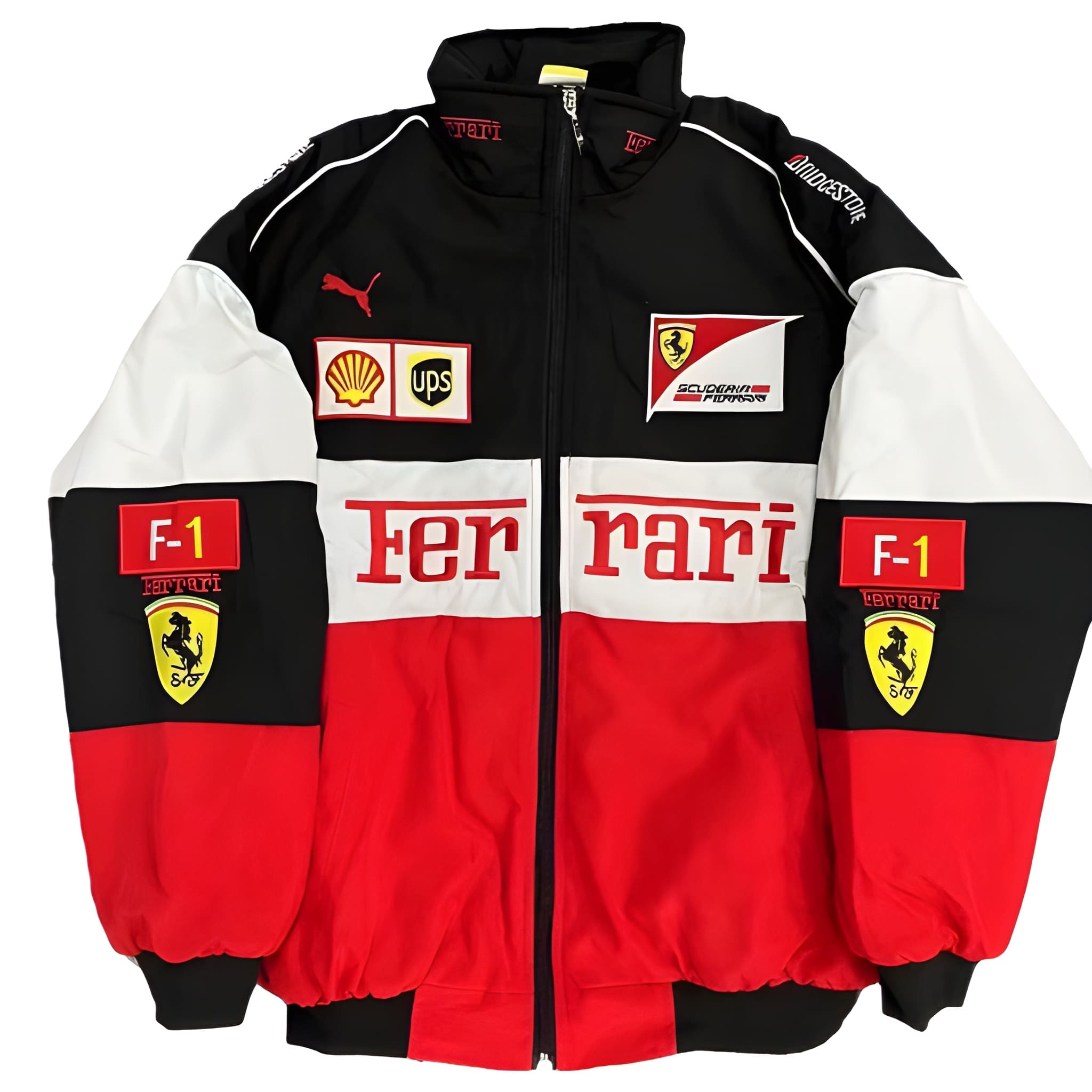 Ferrari F1 Racing Jacket – Vintage Motorsport Style (Red/Black)