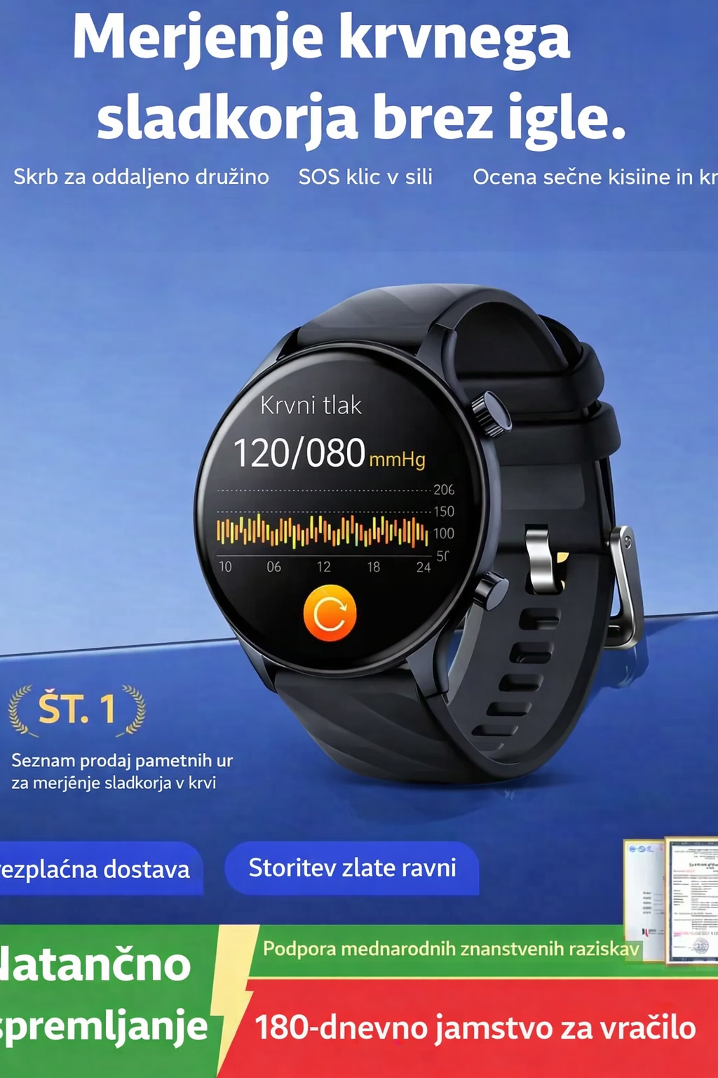 Pametna ura Casio AI za spremljanje zdravja ⌚️ Nova posodobitev za leto 2026! Inteligentno merjenje z uporabo EKG-ja + fotopletizmografije - spremljanje krvnega sladkorja, krvnega tlaka in ravni kisika v krvi z eno samo uro. 🏃