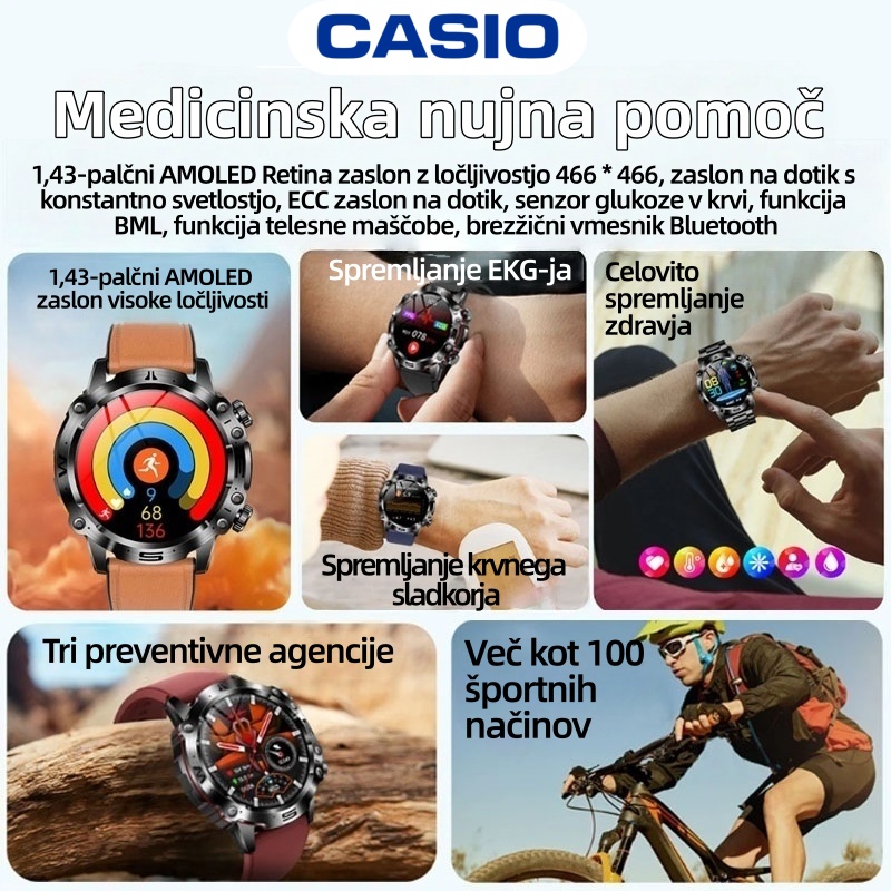 Mejnik podjetja CASIO v letu 2026: Prva pametna ura, ki je sposobna "brati" podatke o vašem telesu