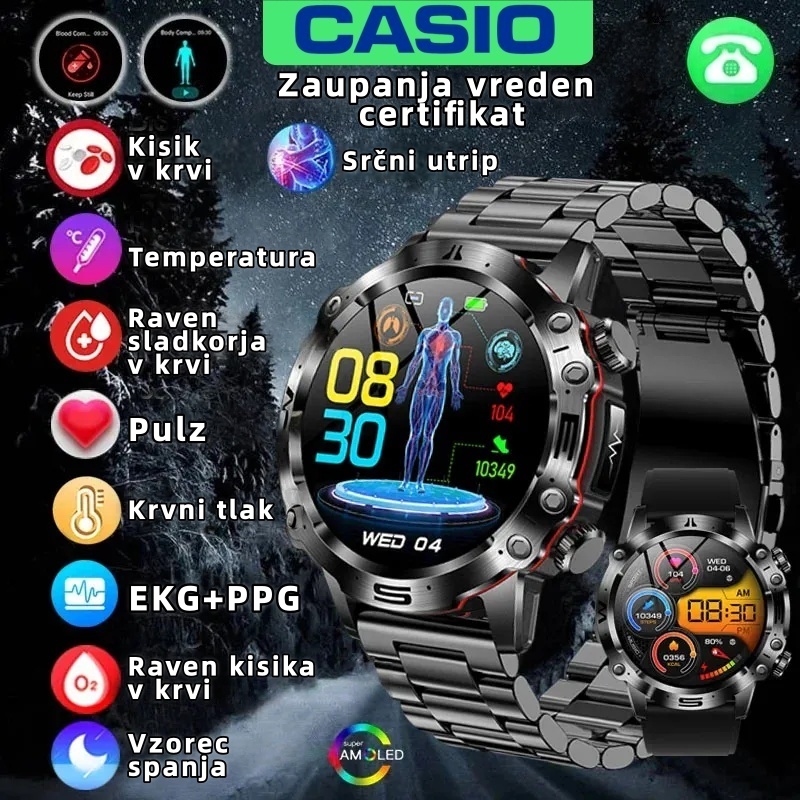 Mejnik podjetja CASIO v letu 2026: Prva pametna ura, ki je sposobna "brati" podatke o vašem telesu