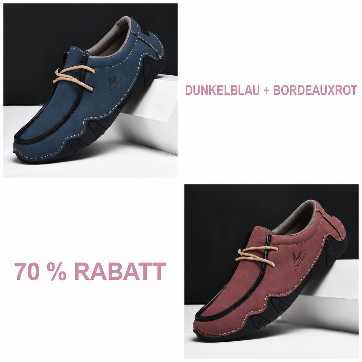 Dunkelblau + Bordeauxrot | 70 % RABATT