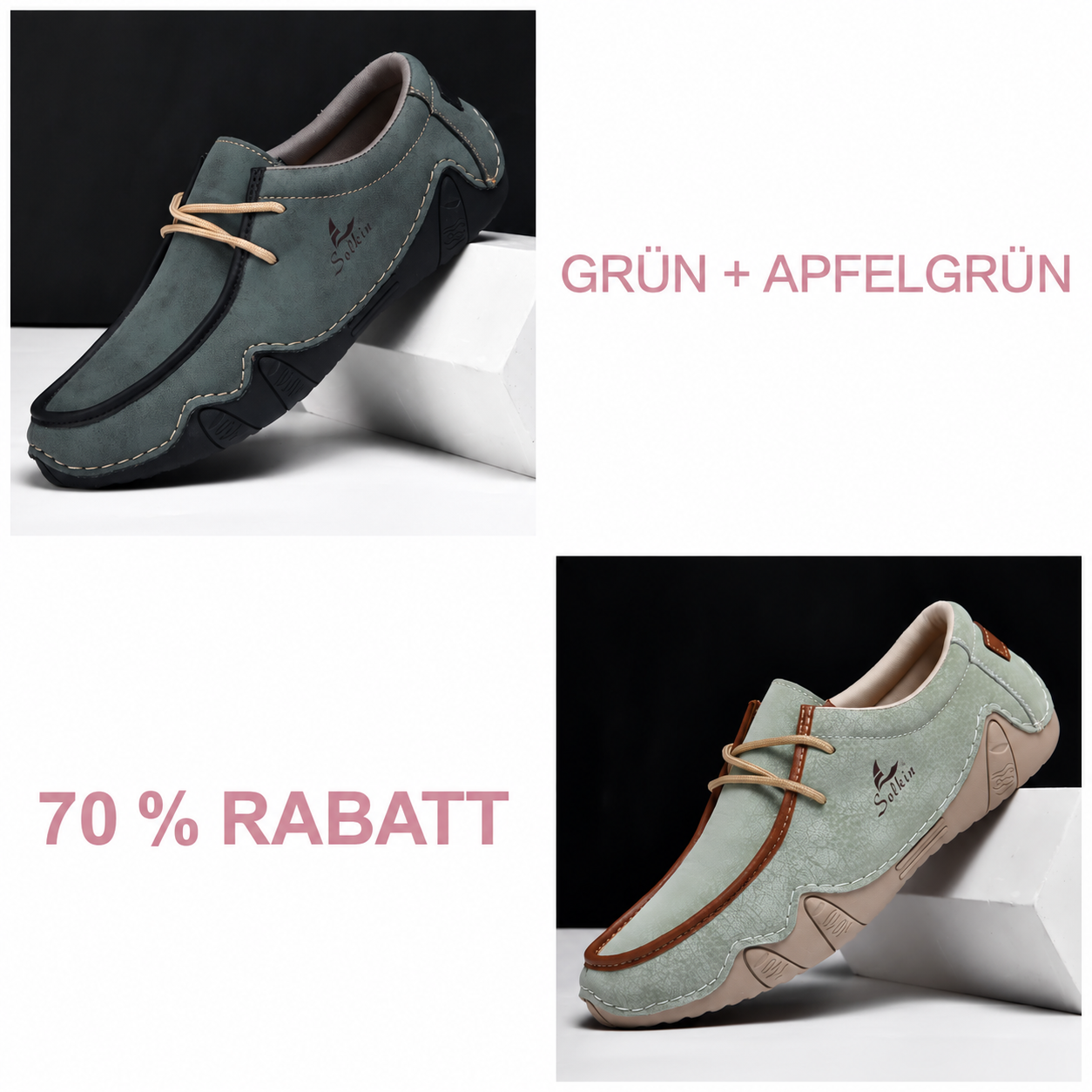 Grün + Apfelgrün | 70 % RABATT