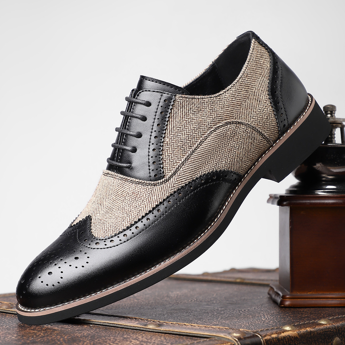 modestylebay – Elegante Herren-Brogues im Vintage-Stil – Ansicht 5