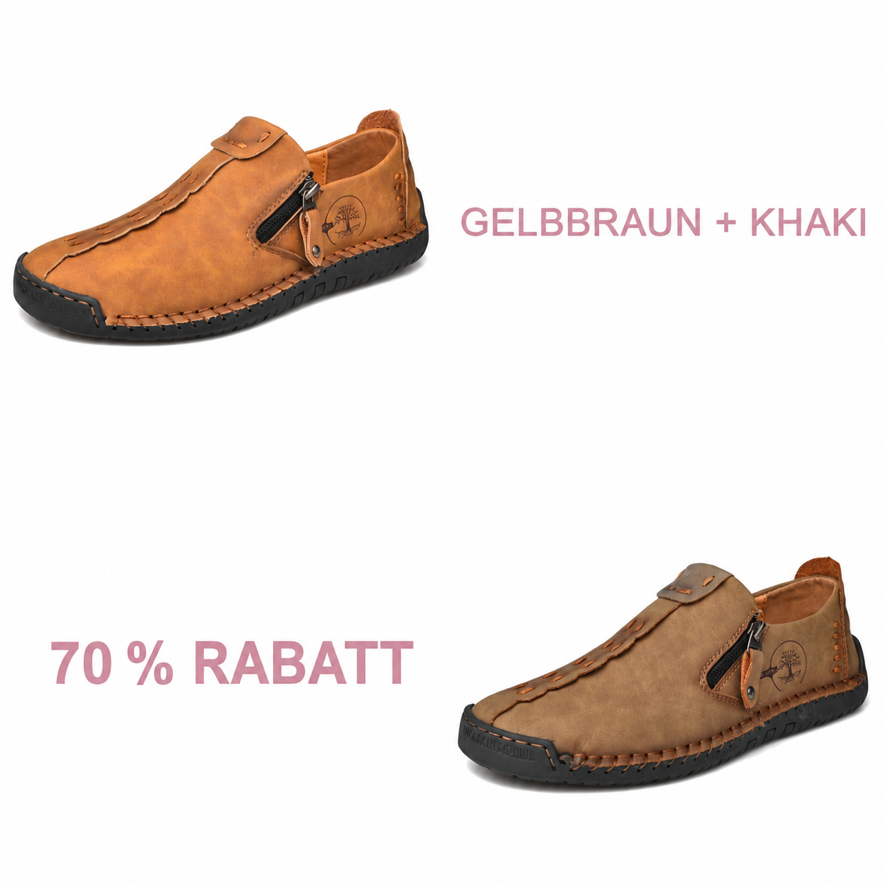 Gelbbraun + Khaki | 70 % RABATT