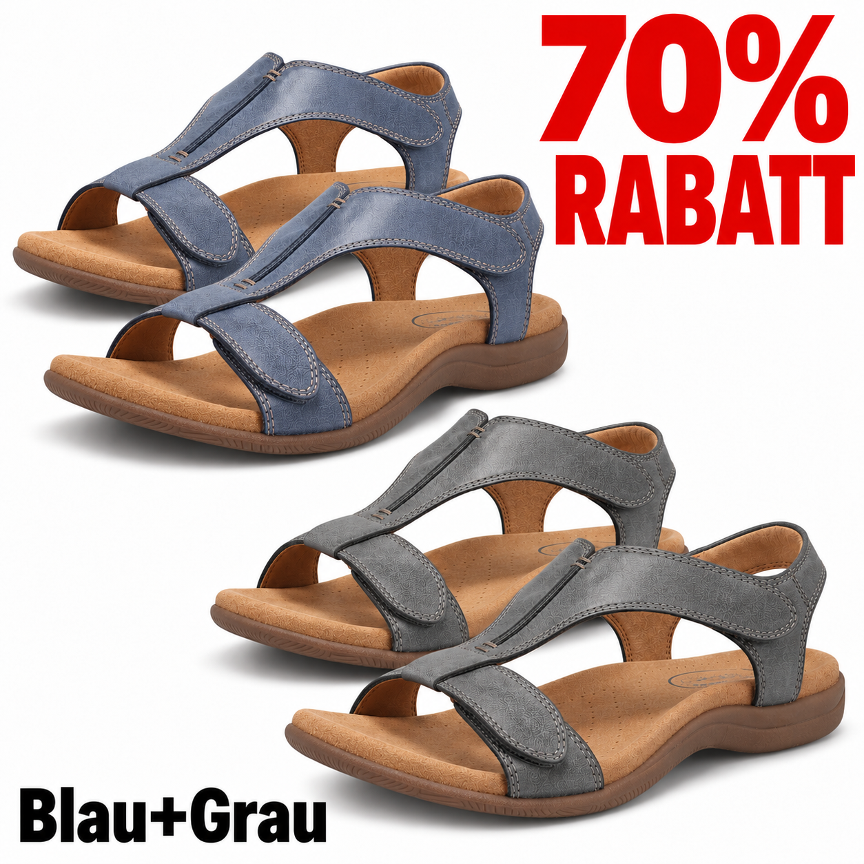 2 Paar Schuhe – Blau+Grau