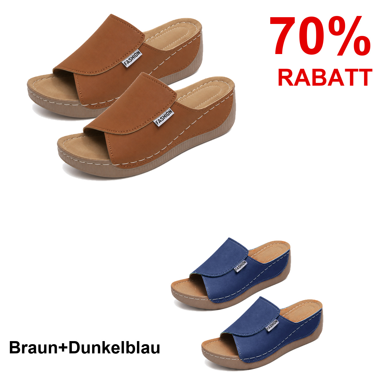 2 Paar Schuhe – Braun+Dunkelblau