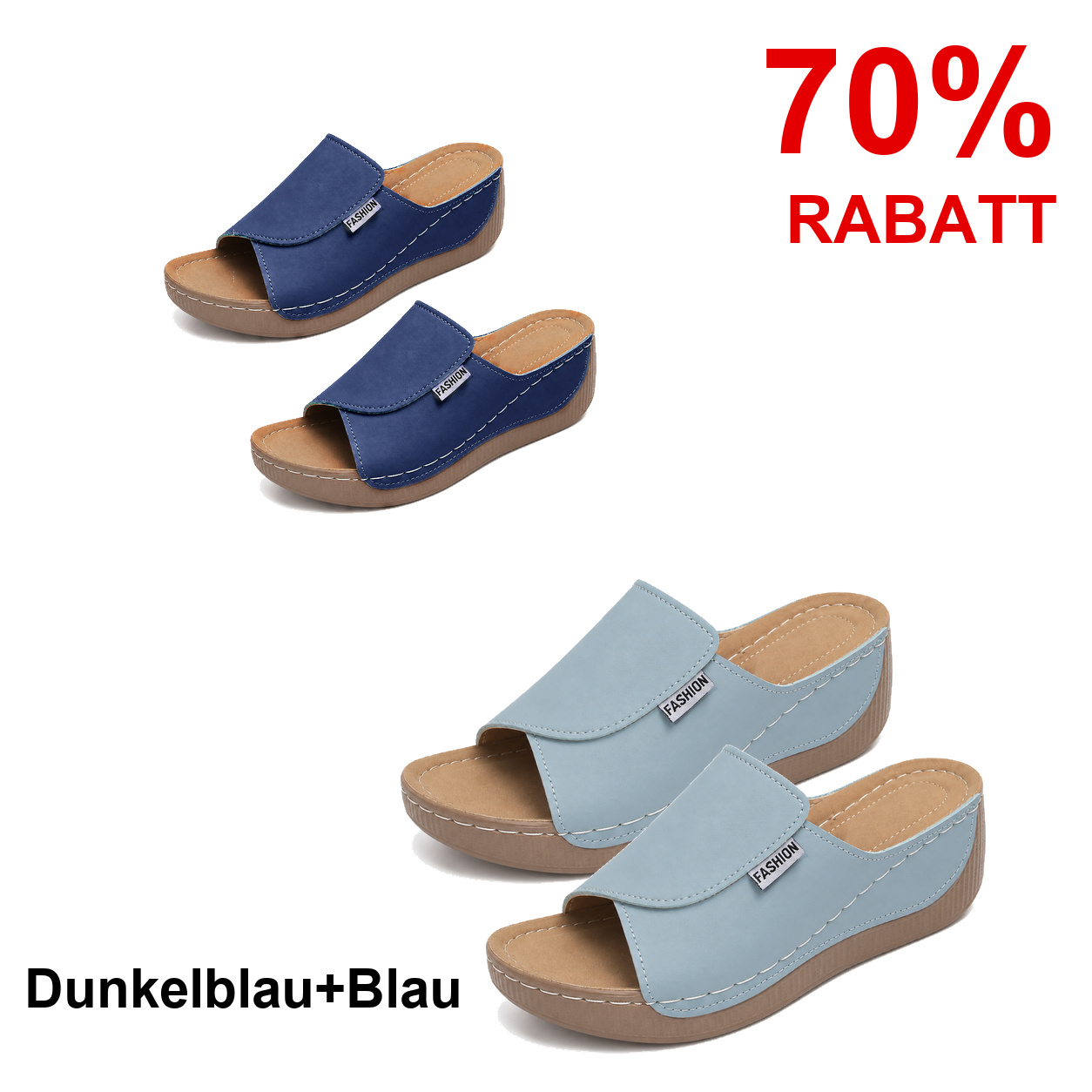 2 Paar Schuhe – Dunkelblau+Blau